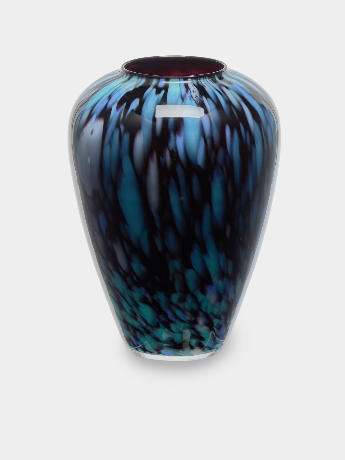 Vintage Montpellier - 1980s Vallauris Glass Vase - Clear - ABASK - 