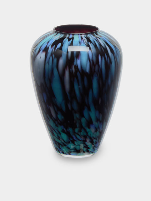 Vintage Montpellier - 1980s Vallauris Glass Vase - Clear - ABASK - 