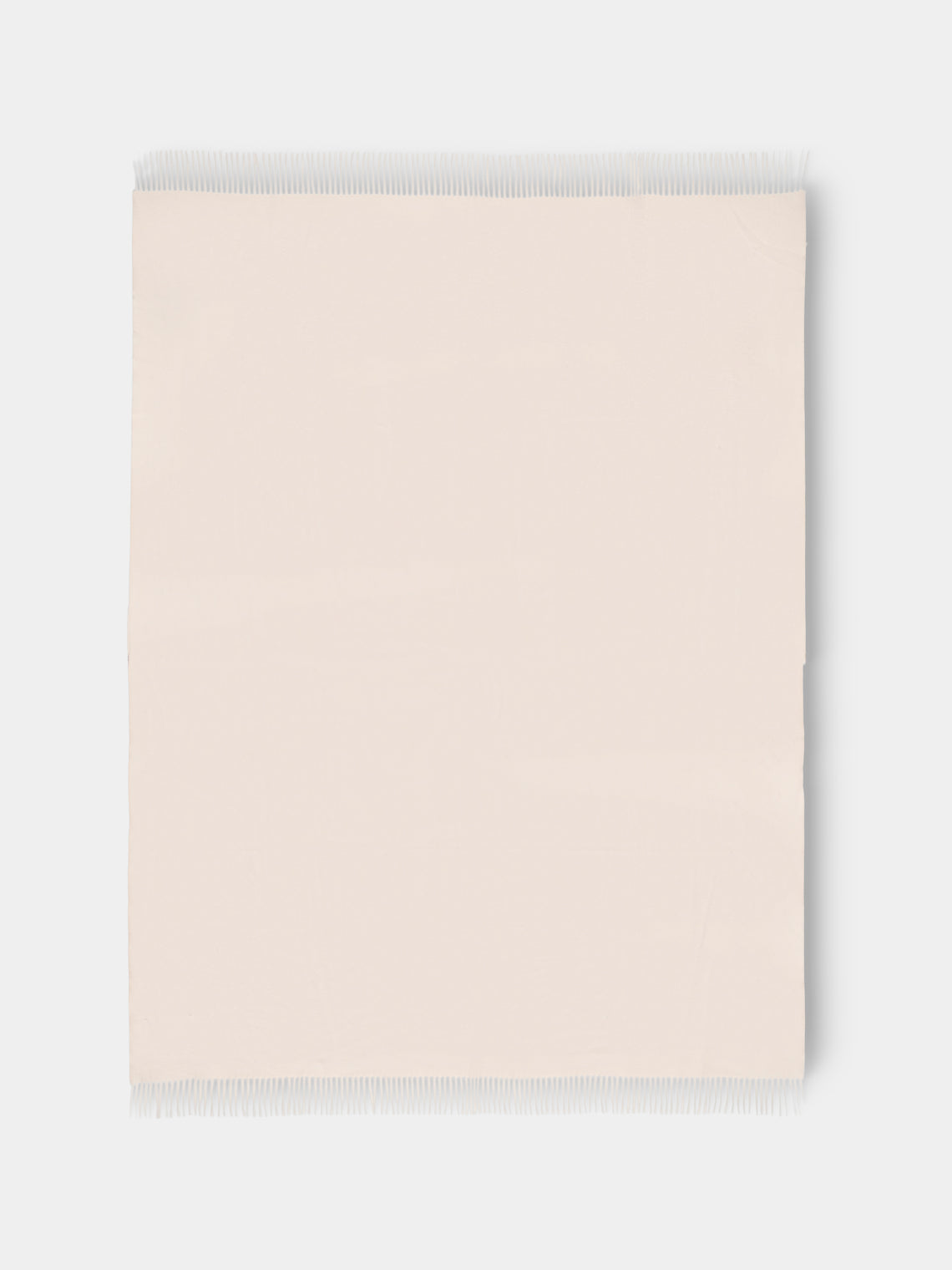 Begg x Co - Arran Cashmere Throw (72in/1.8m) - Cream - ABASK - 