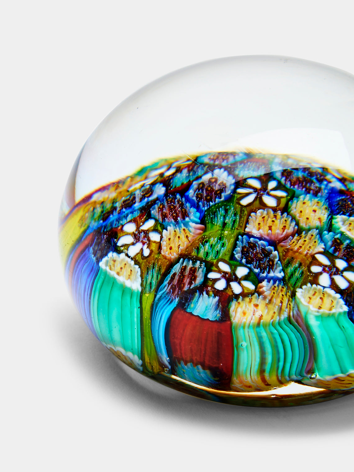 Antique and Vintage - 1930s Murano Glass Paperweight - Blue - ABASK