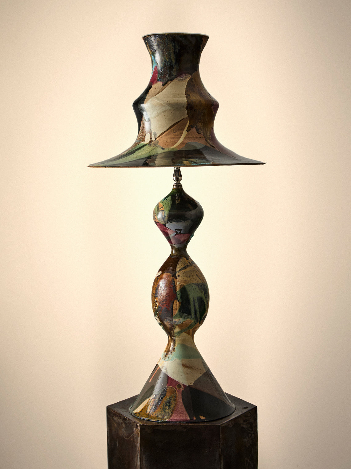 Episode - Meridian Hand-Glazed Ceramic Table Lamp - Multiple - ABASK
