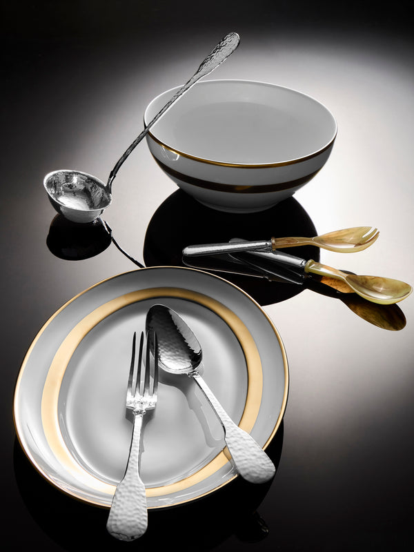 Pampaloni - Troia Silver-Plated Serving Utensils (Set of 5) - Silver - ABASK