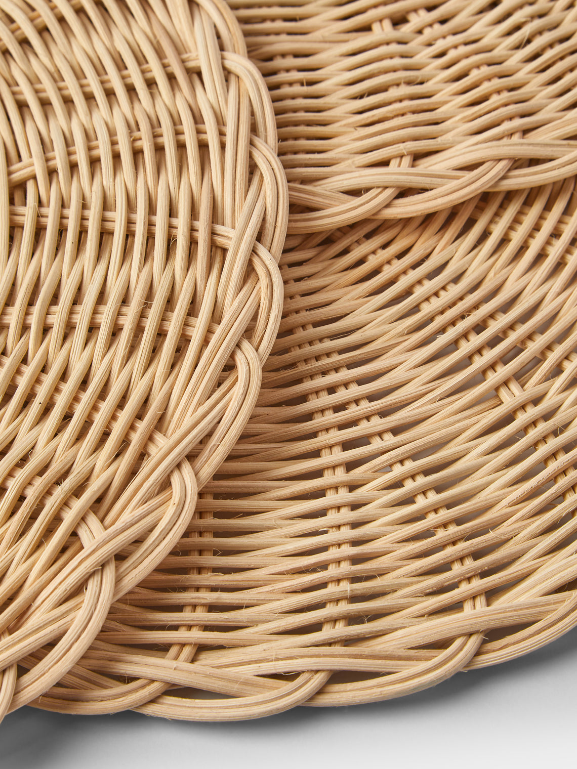 Handwoven Wicker Round Placemats (Set of 4)