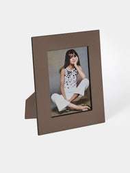 Giobagnara - Peter Leather Photo Frame (5x7") - Gray - ABASK - 
