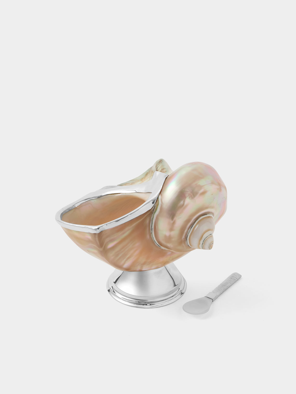 Tavares 1922 - Silver and Shell Caviar Bowl with Spoon - Ivory - ABASK - 
