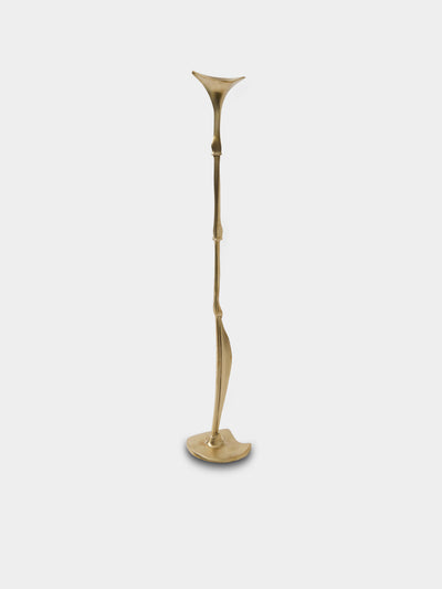 Shaha Raphael - Low Tide Fishbone Hand-Cast Brass Large Candelabra - Gold - ABASK - 