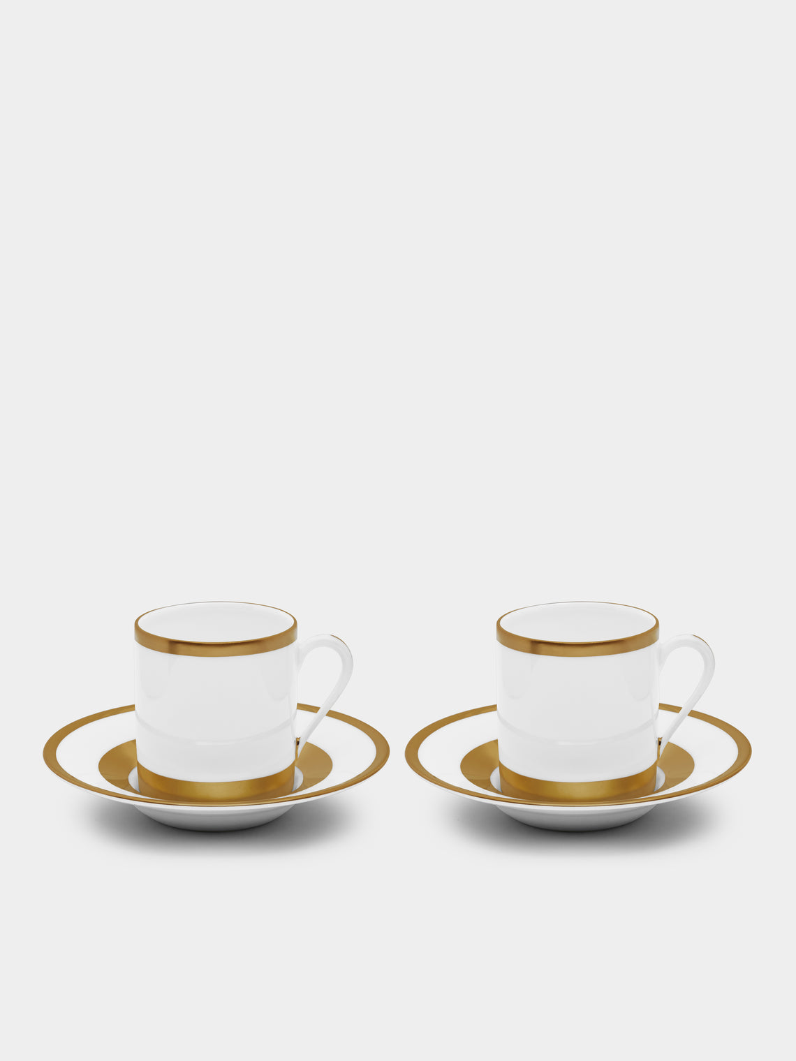 Robert Haviland & C. Parlon - William Porcelain Coffee Cup and Saucer (Set of 2) - Gold - ABASK 