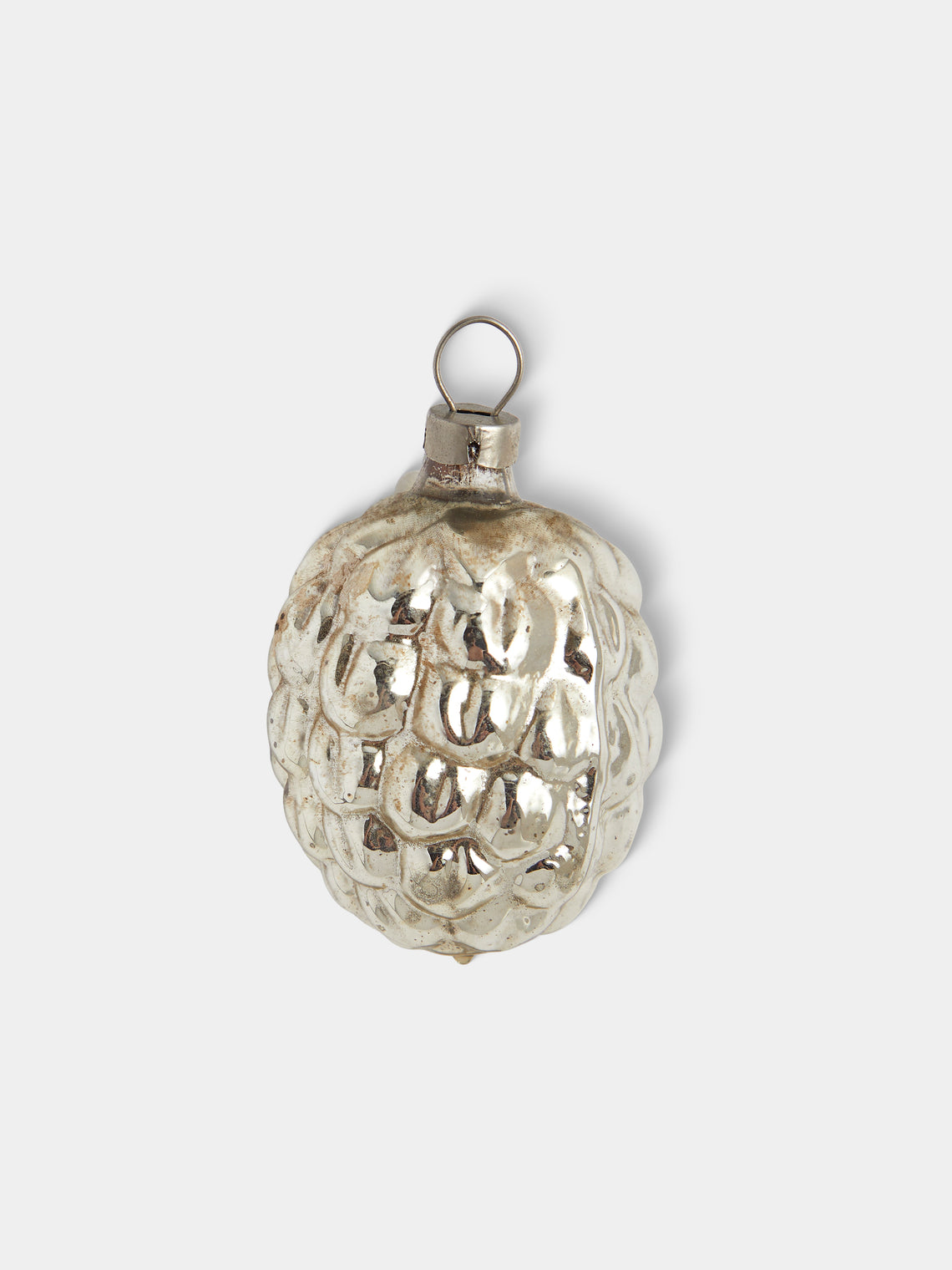 Antique and Vintage - Early-20th-Century Grape Glass Baubles (Set of 9) - Silver - ABASK