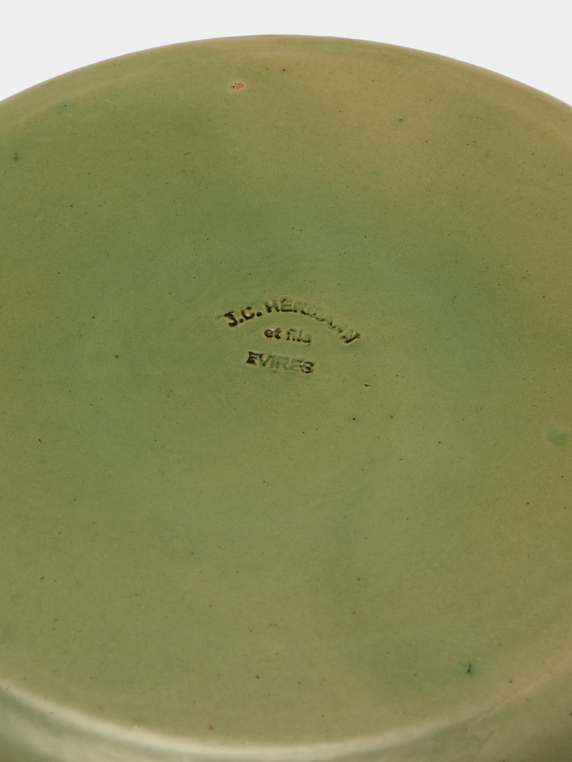 Poterie d’Évires - Flowers Hand-Painted Ceramic Plates – 9.5in/24cm (Set of 6) - Green - ABASK
