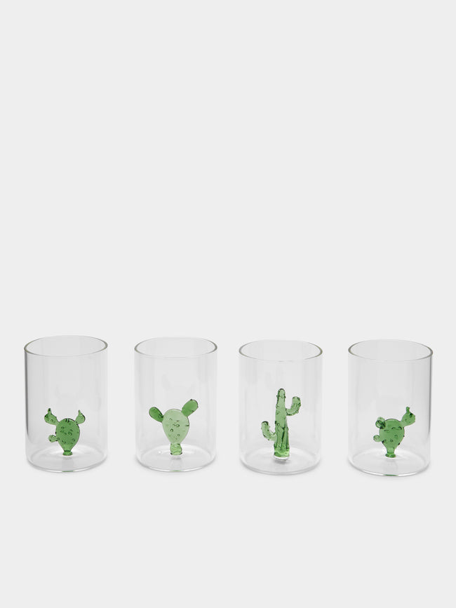 Casarialto - Cactus Hand-Blown Murano Glass Tumblers (Set of 4) -  - ABASK - 