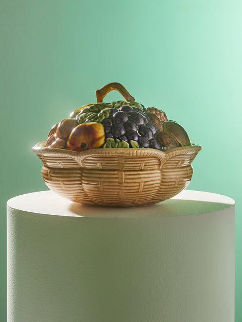 Antique and Vintage - 1940s Sarreguemines Ceramic Fruit Tureen -  - ABASK