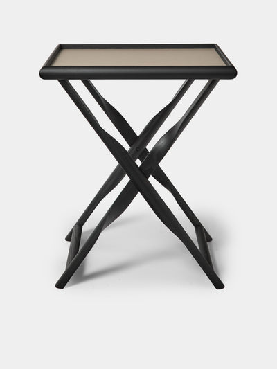 Giobagnara - Elica Leather and Wood Serving Table - Beige - ABASK - 