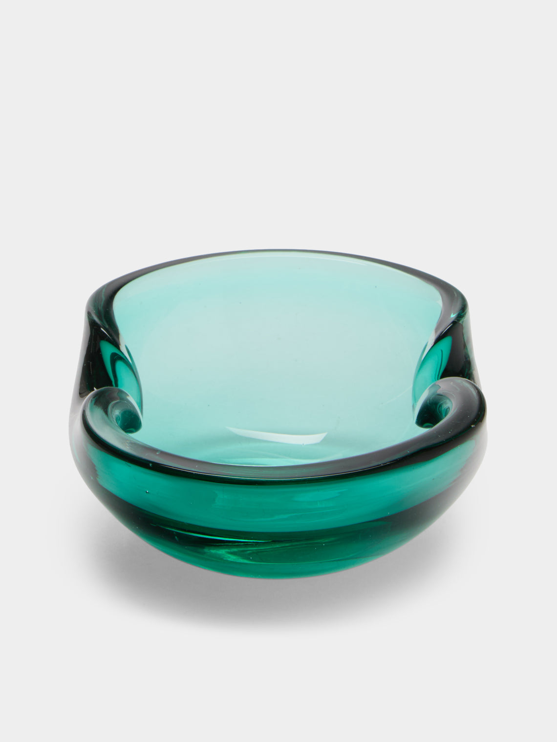 Antique and Vintage - 1970s Murano Glass Ashtray - Green - ABASK - 