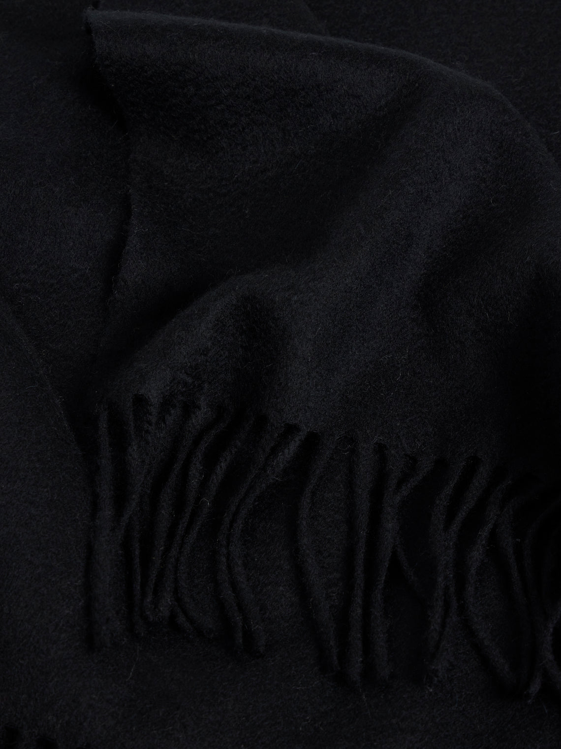 Begg x Co - Arran Cashmere Throw (72in/1.8m) - Black - ABASK