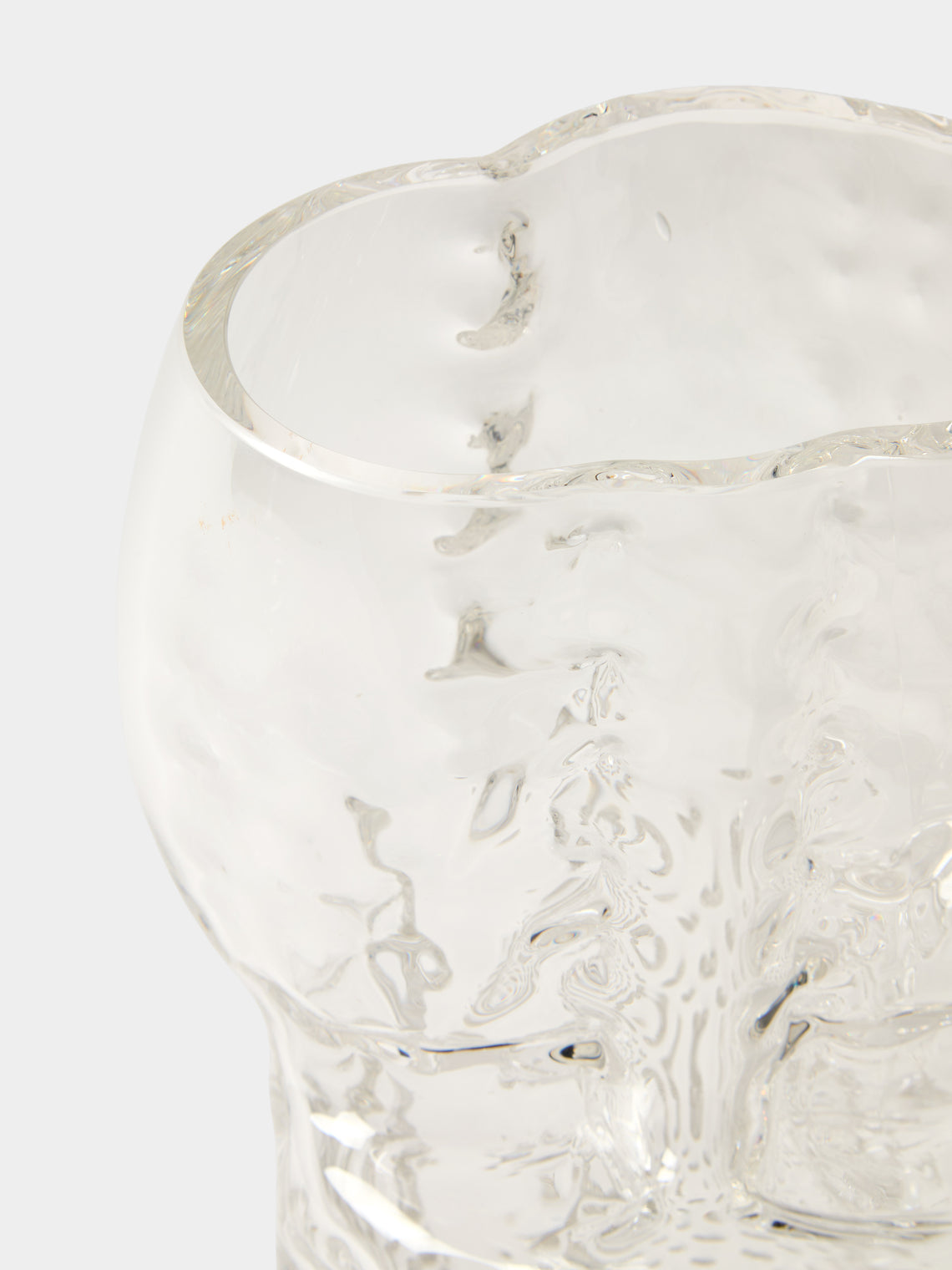 Hana Hillerová - Remix Hand-Blown Glass Vessel (12.5in/32cm) - Clear - ABASK
