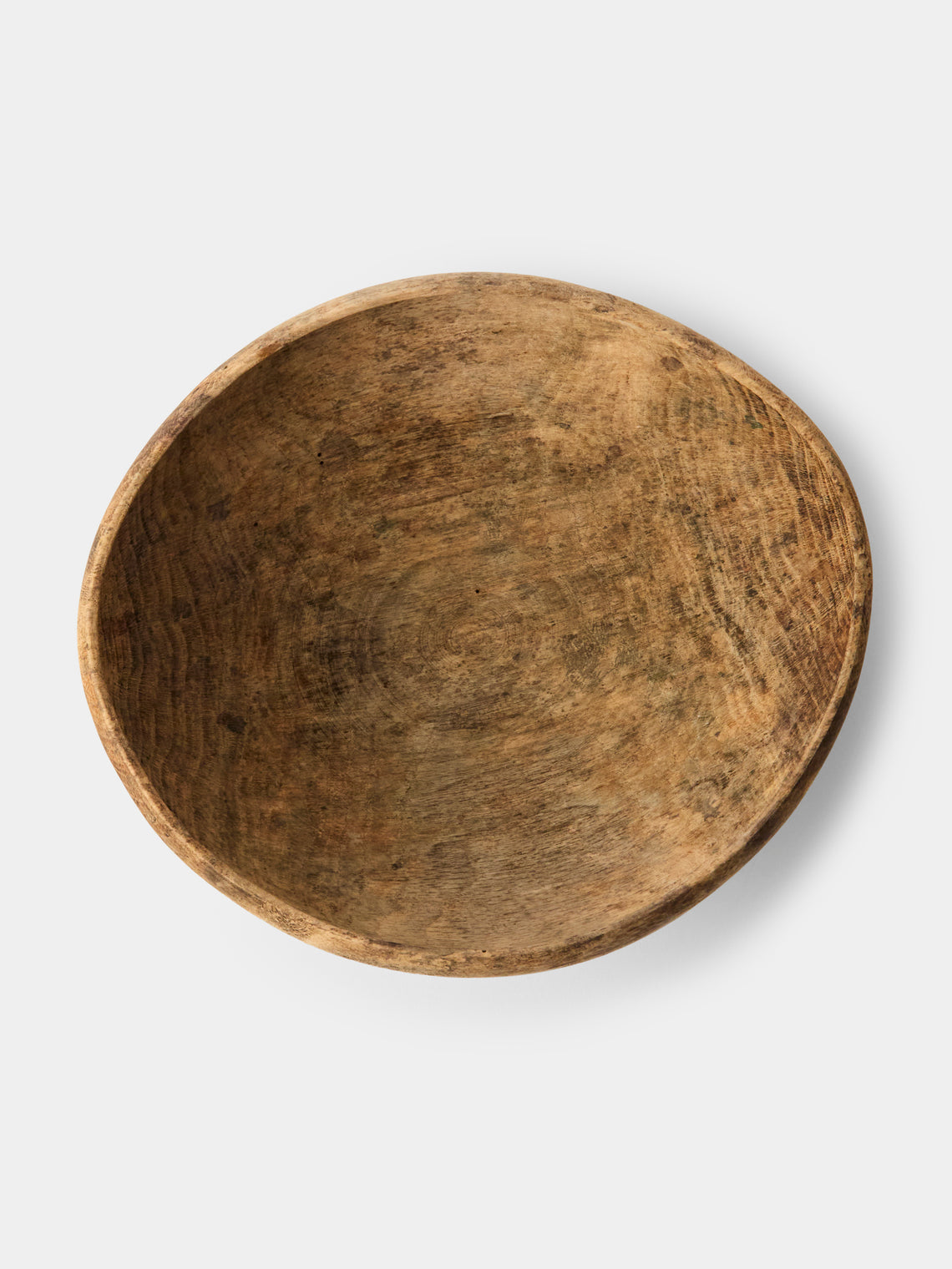 Iida Woodturning - Hand-Turned Earth-Finish Oak Bowl - Brown - ABASK