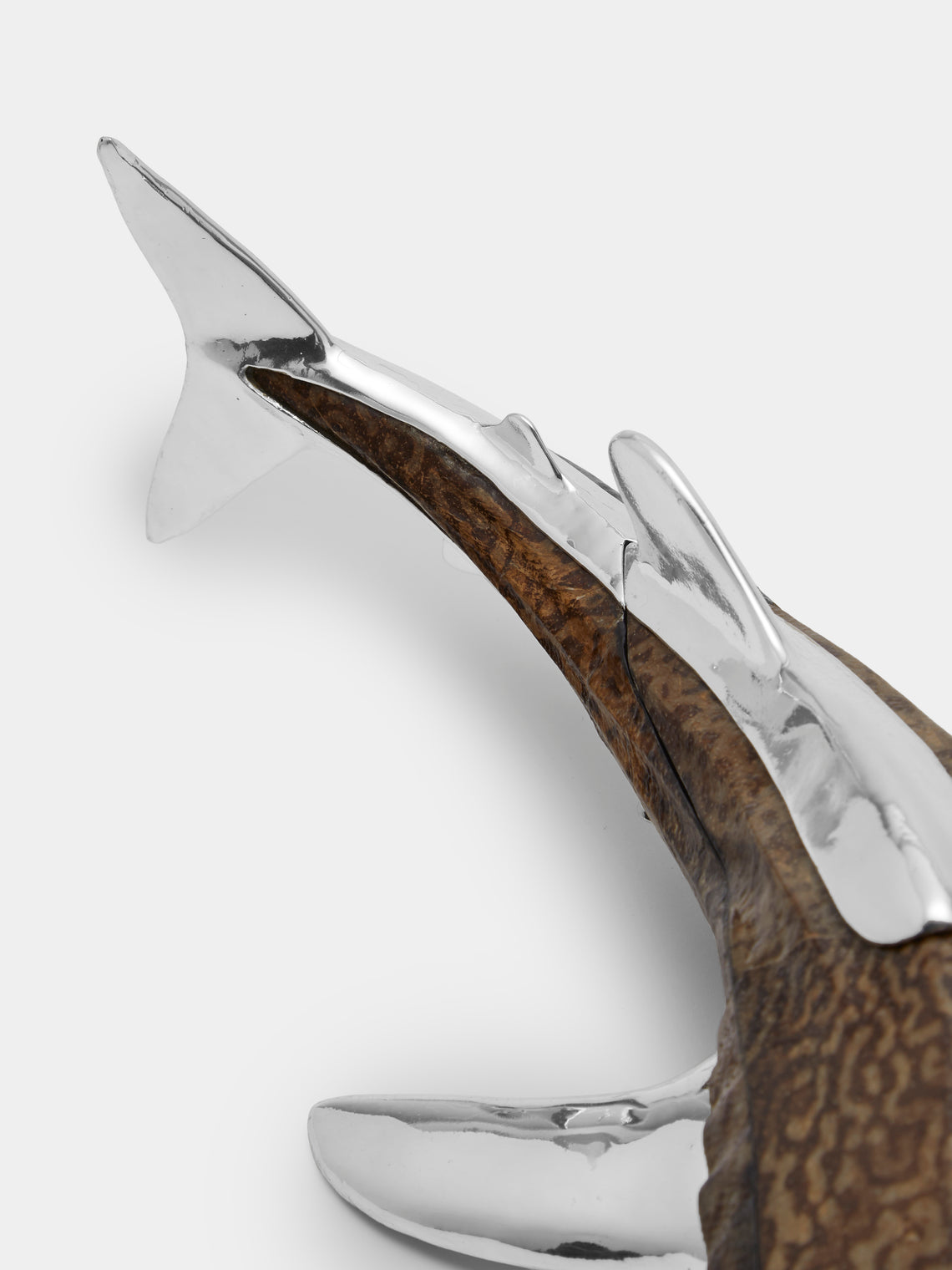 Objet Luxe - Whale Shark Silver-Plated Box - White - ABASK