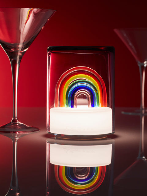 Silvia Furmanovich - Rainbow Hand-Blown Murano Glass Portable Table Light -  - ABASK