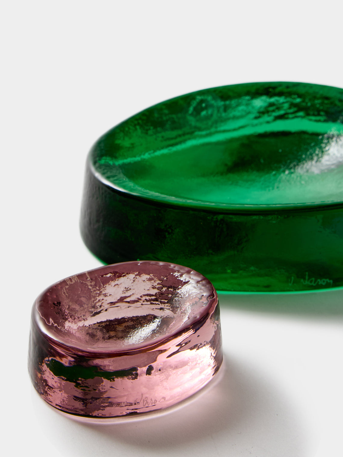 Antique and Vintage - 1970s NasonMoretti Murano Glass Desk Tidies (Set of 4) - Multiple - ABASK