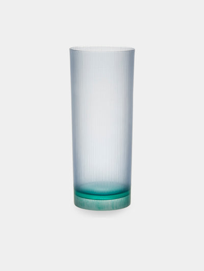 Takeyoshi Mitsui - Silence Hand-Blown Glass Highballs (Set of 2) - Blue - ABASK - 