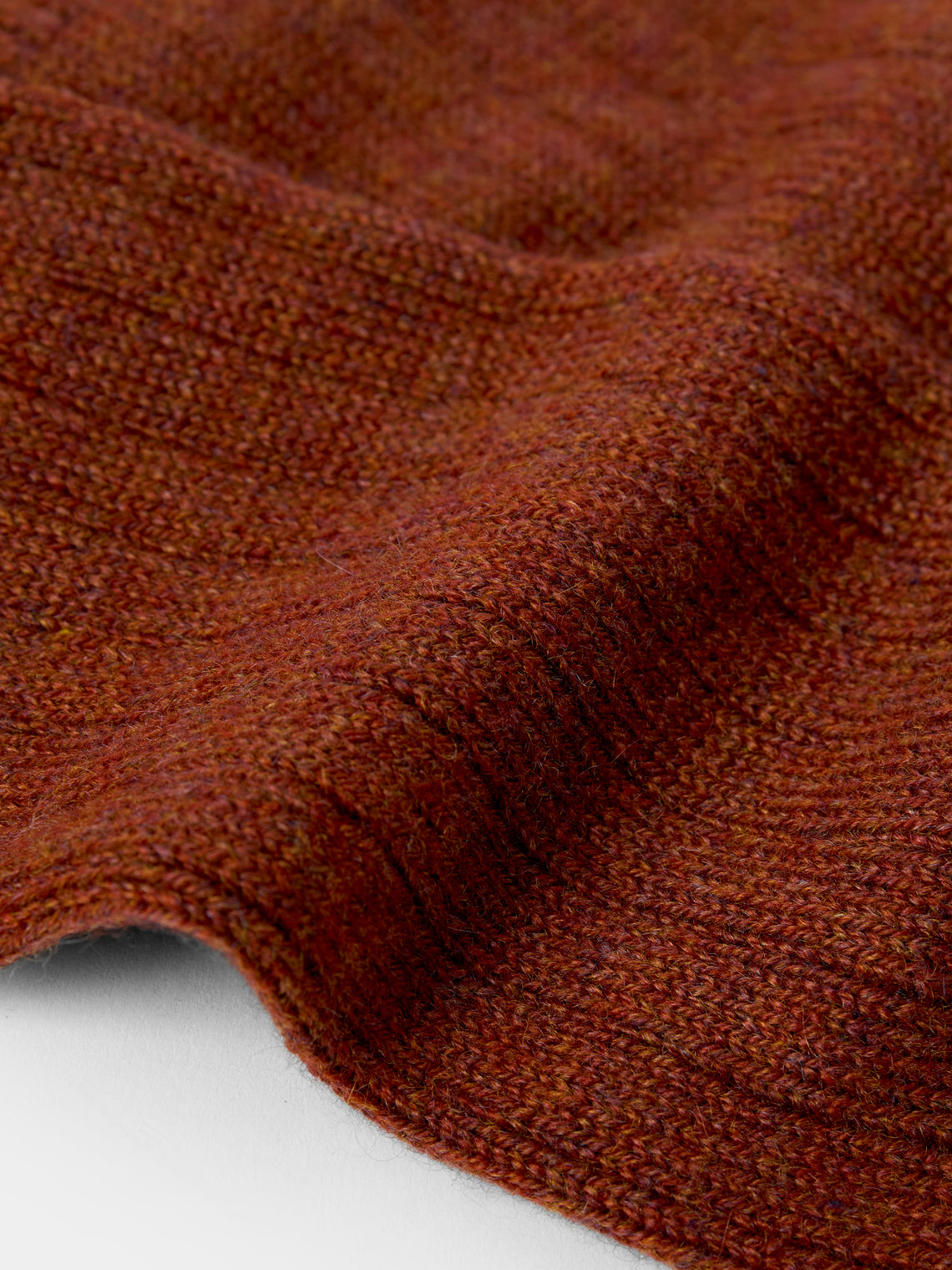 Maria La Rosa - Women's Ribbed Cashmere Socks | One Size - Red - ABASK