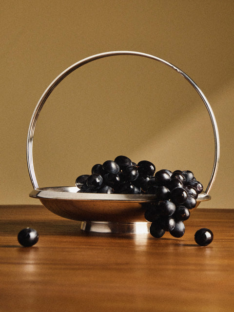 Antique and Vintage - 1950s Gio Ponti Silver-Plated Basket - Silver - ABASK