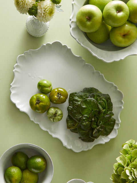 Astier de Villatte - Victor Hand-Glazed Ceramic Medium Platter -  - ABASK