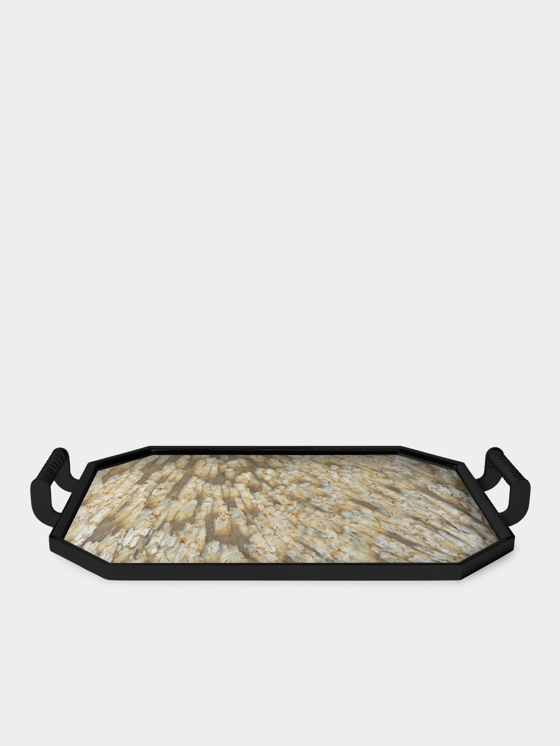 Droulers - Nova Burnished Brass Tray (21.5in/55cm) - Brown - ABASK