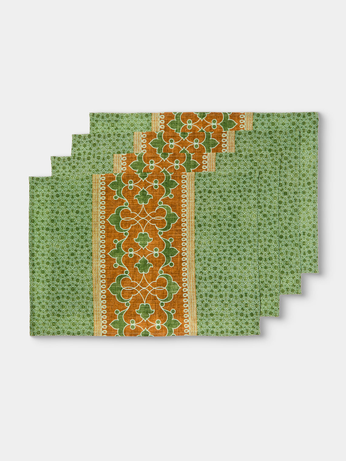 D'Ascoli - | Set of 4 | Lorca Printed Linen Placemats - Multiple - ABASK