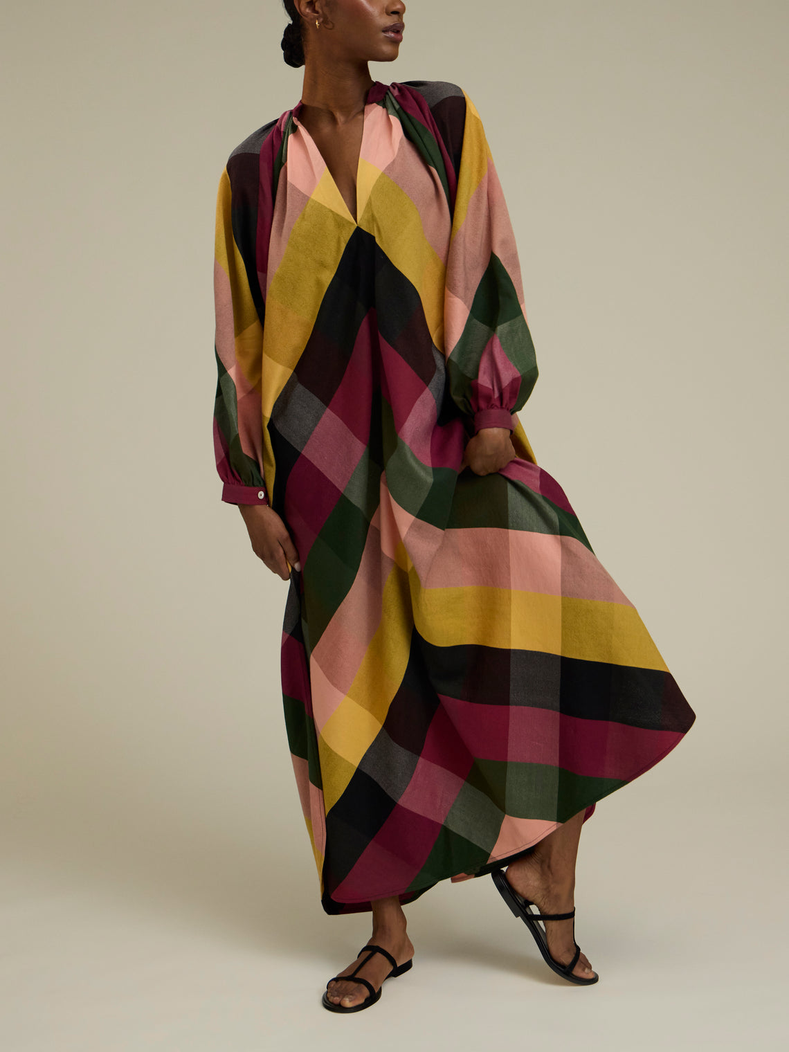 Marrakshi Life - The V-Neck Tourag Dress | Size: S - Multiple - ABASK