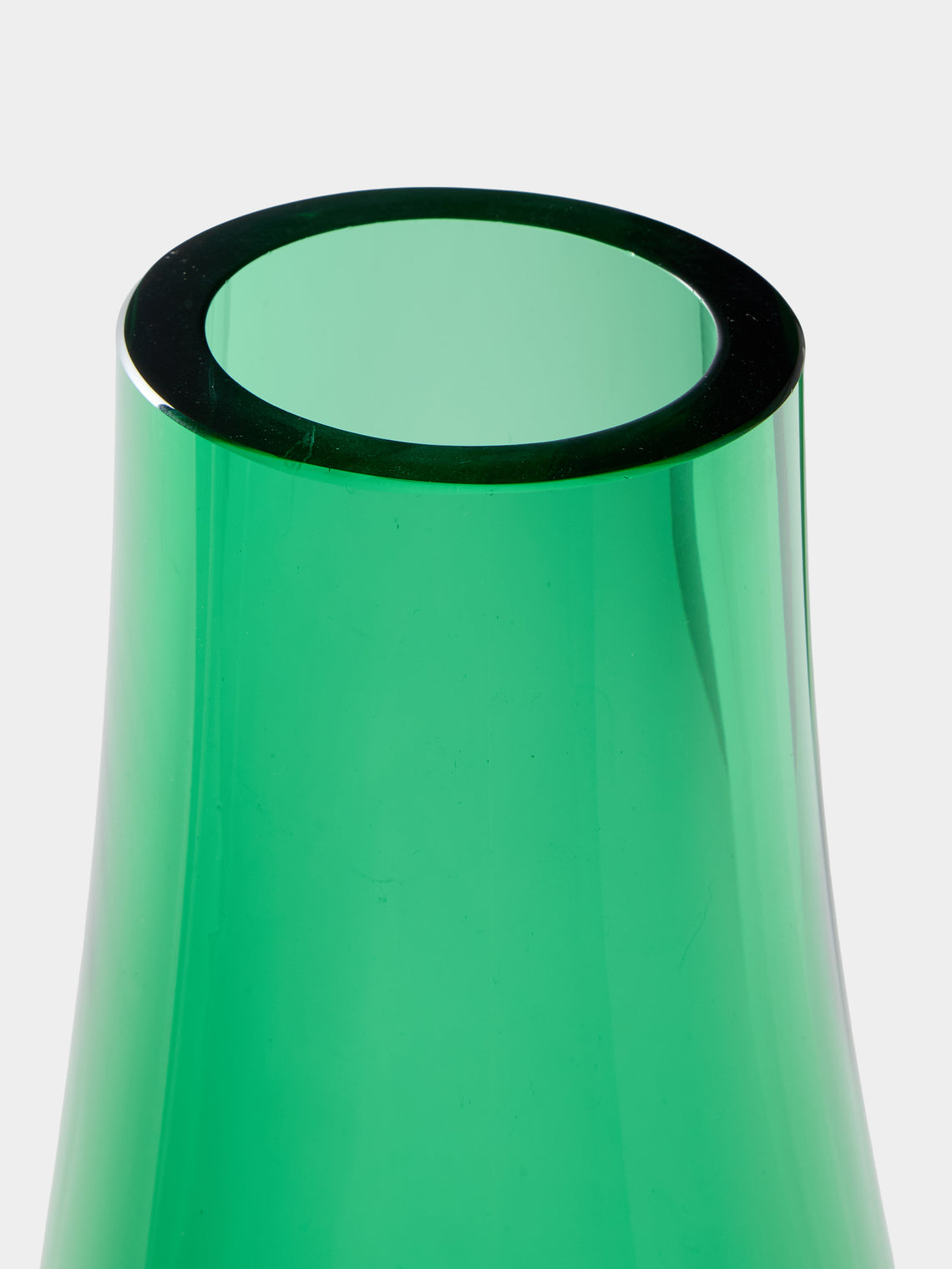 Antique and Vintage - 1980s Murano Glass Vase (19in/49cm) - Green - ABASK