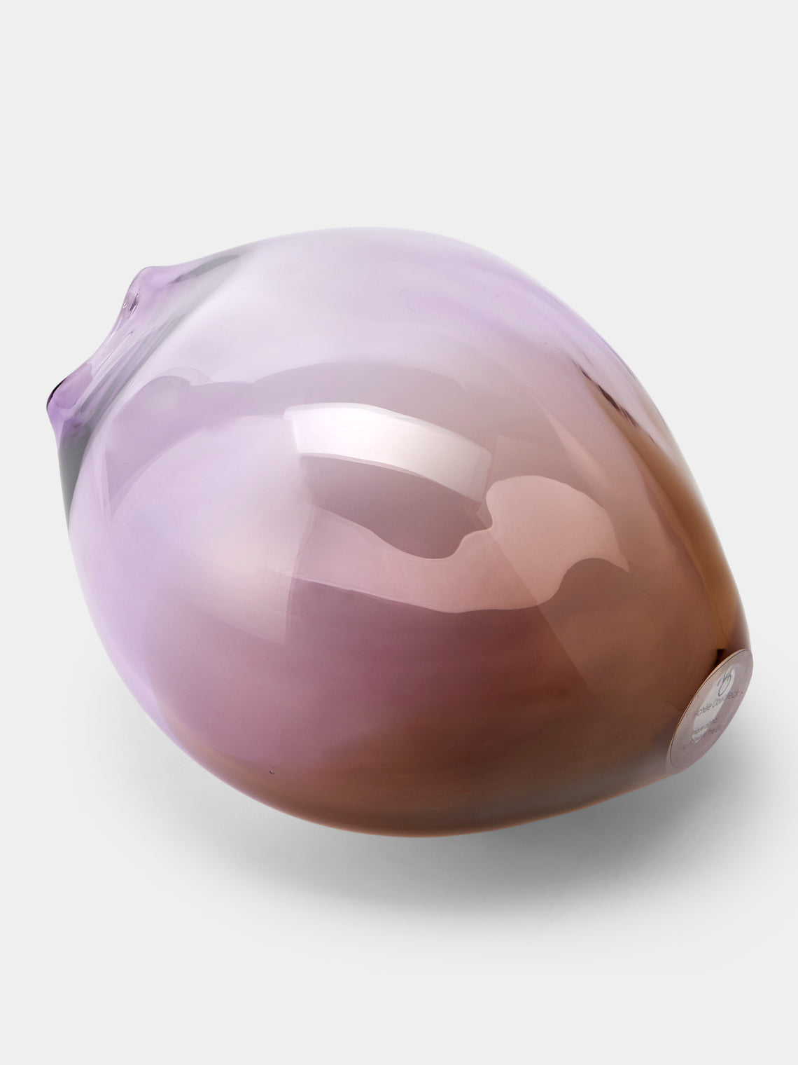 Michele Oberdieck - Pomello Hand-Blown Vase (9in/22.5cm) - Purple - ABASK