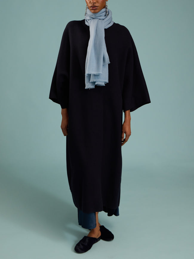 Denis Colomb - Kiri Cashmere Scarf (78.5in/2m) - Light Blue - ABASK