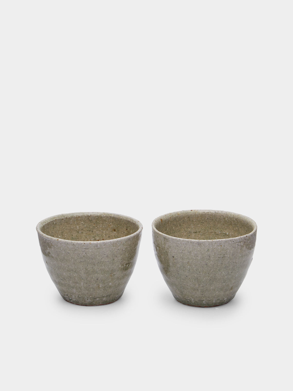 Ingot Objects - Ash-Glazed Ceramic Tea Set - Brown - ABASK