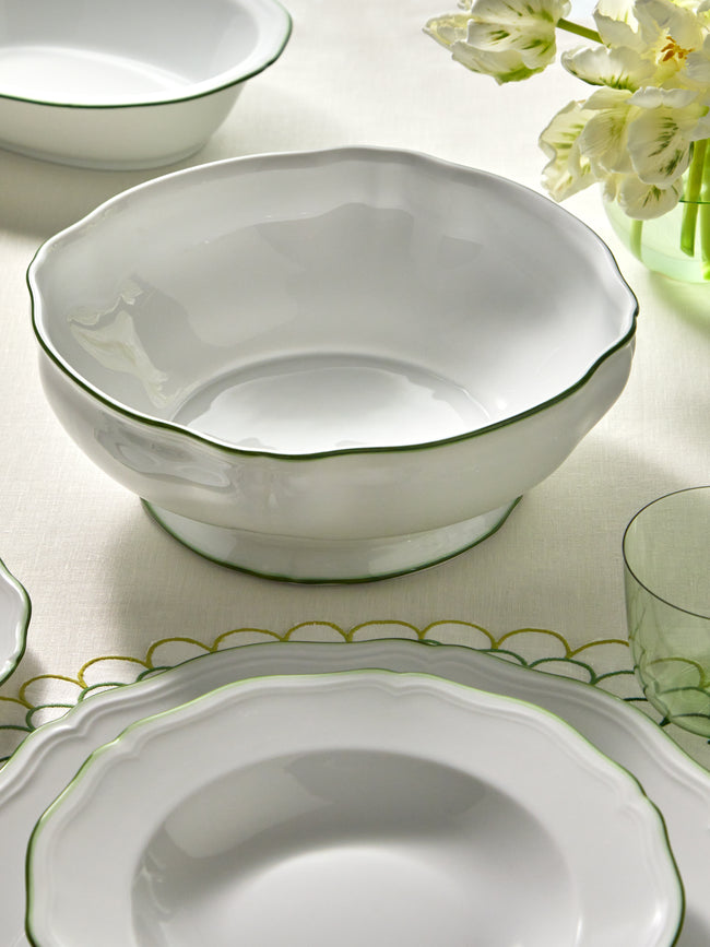 Raynaud - Touraine Hand-Painted Porcelain Salad Bowl -  - ABASK