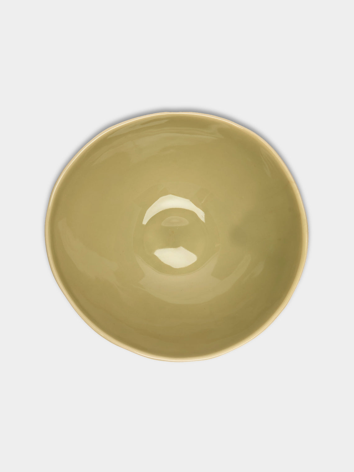 Hand-Glazed Ceramic Salad Serving Bowl
