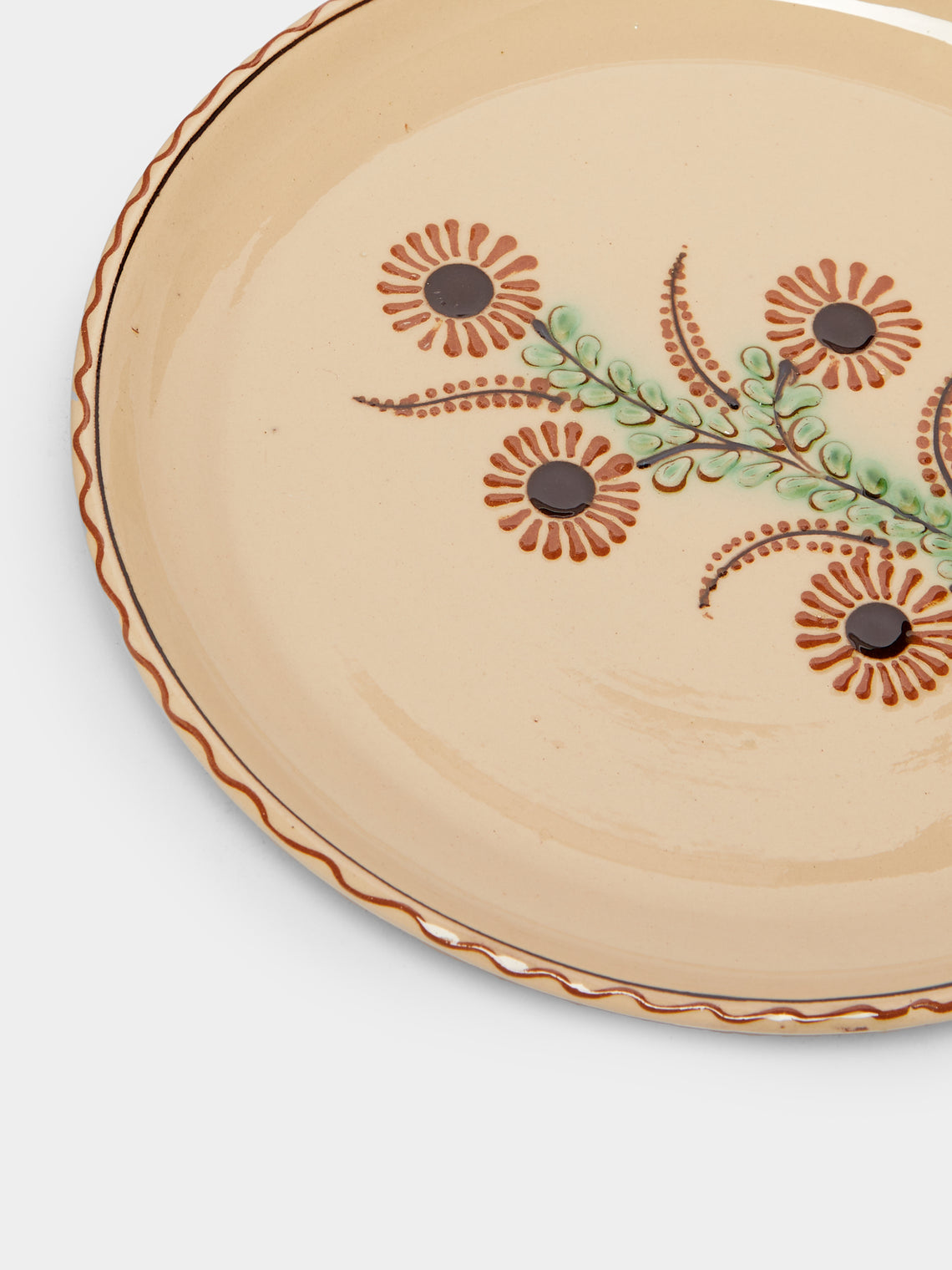 Poterie d’Évires - Flowers Hand-Painted Ceramic Small Plates (Set of 4) -  - ABASK