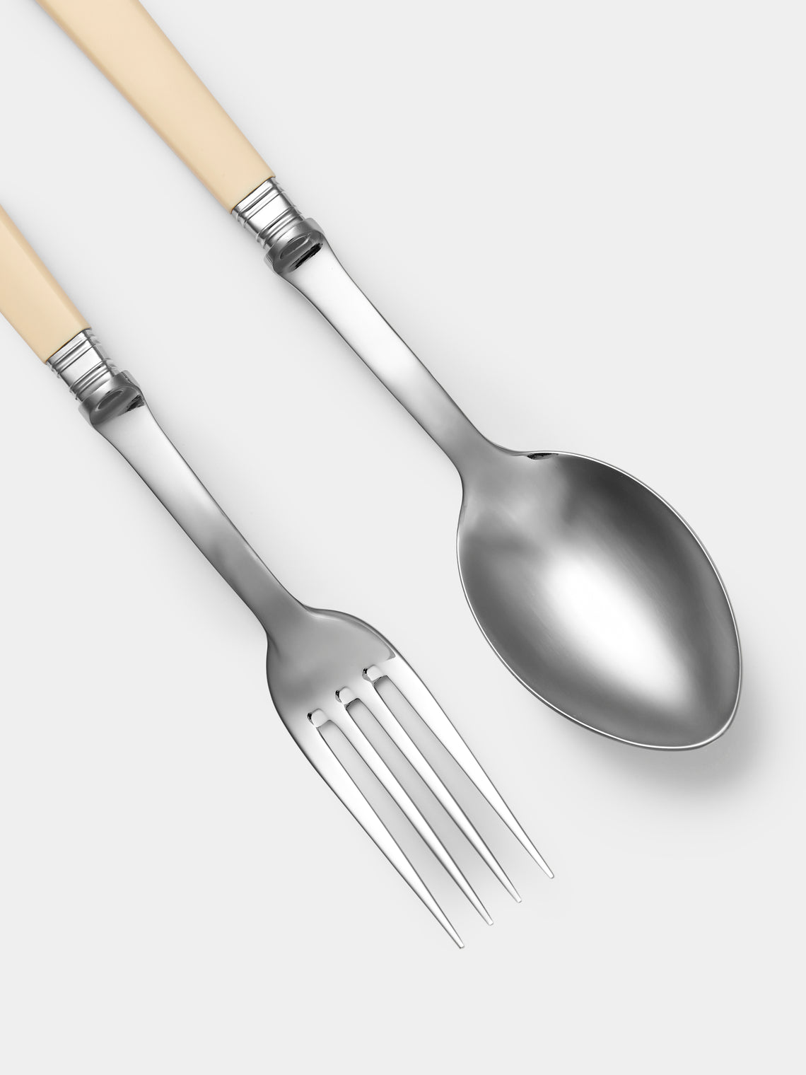 Alain Saint-Joanis - | Set of 2 | Joyau Resin Servers - Cream - ABASK