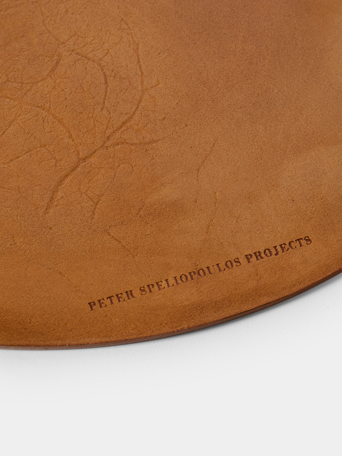 Peter Speliopoulos Projects - Hand-Stained Leather Placemats (Set of 4) - Tan - ABASK