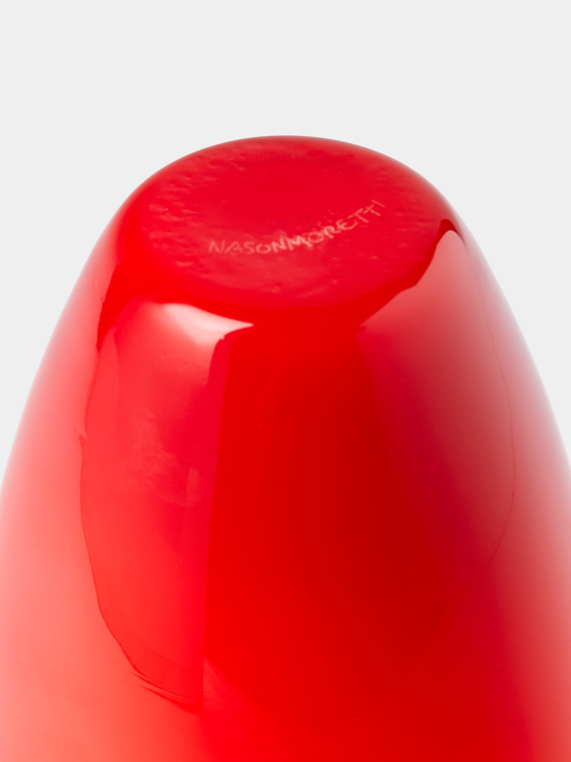 Antique and Vintage - Antares Hand-Blown Murano Glass Bud Vase (5.5in/14cm) - Orange - ABASK