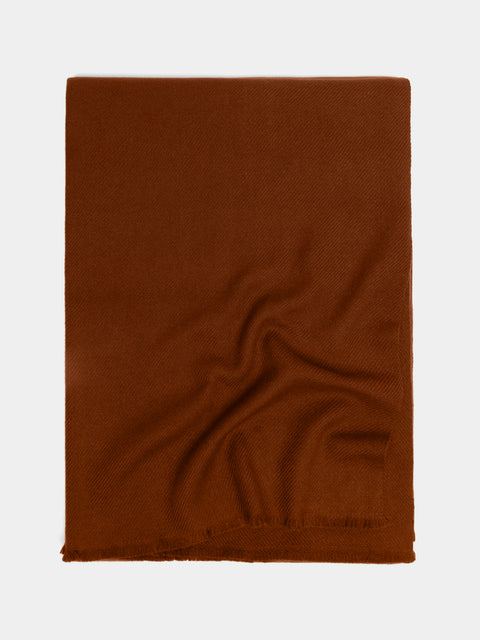 Denis Colomb - Himalayan Cashmere Blanket (79in/2m) - Brown - ABASK - 