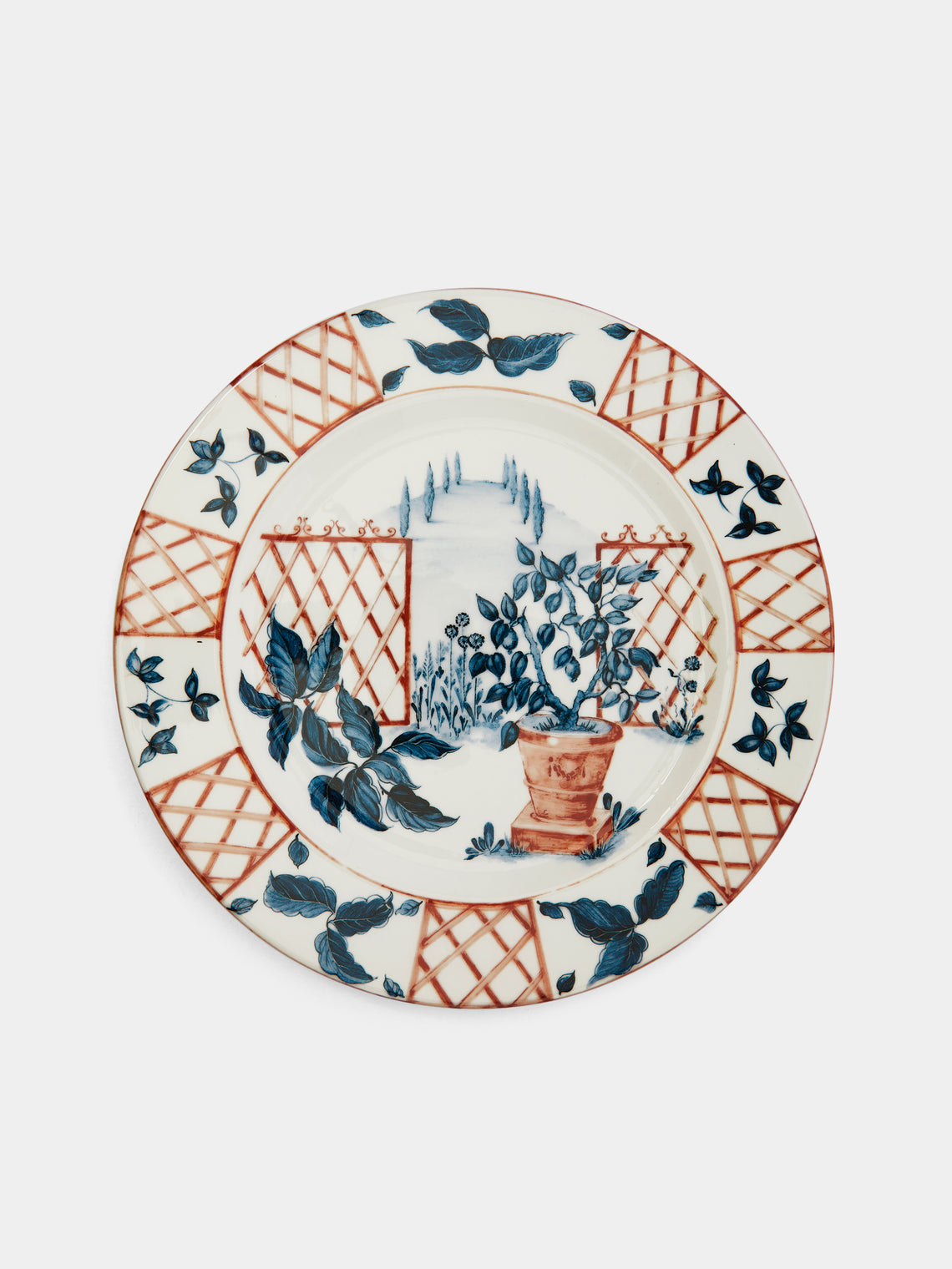 Italian Views Ceramic Dinner Plates – 10.5in/27cm (Set of 6)