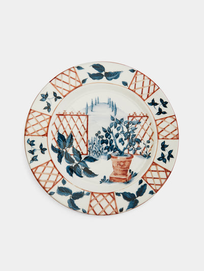 Laboratorio Paravicini - Italian Views Ceramic Dinner Plates (Set of 6) -  - ABASK - 