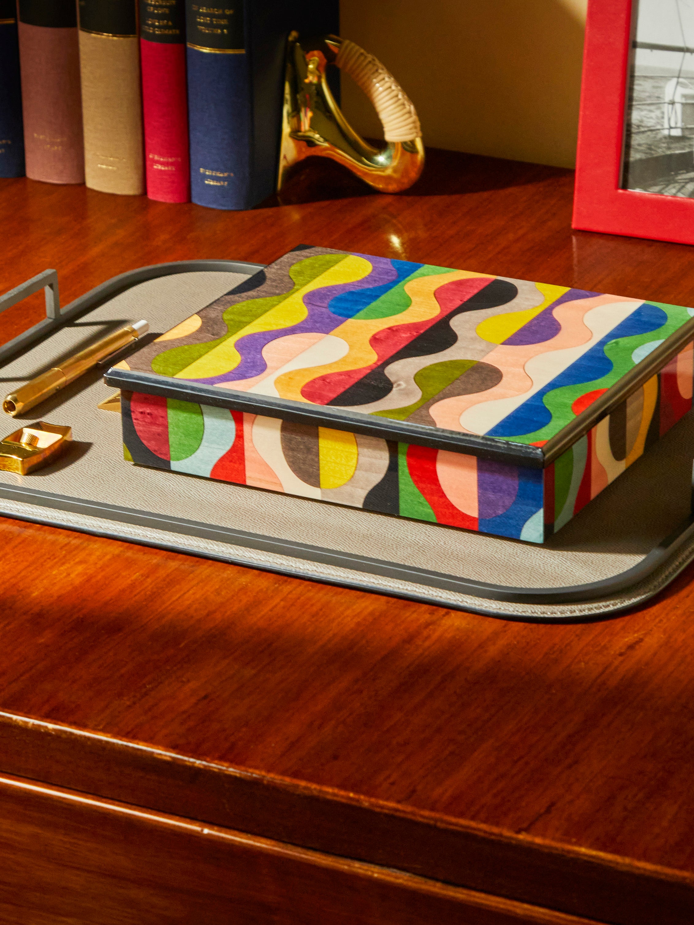 Multiple Geometric Wood Inlay Box by Biagio Barile | ABASK