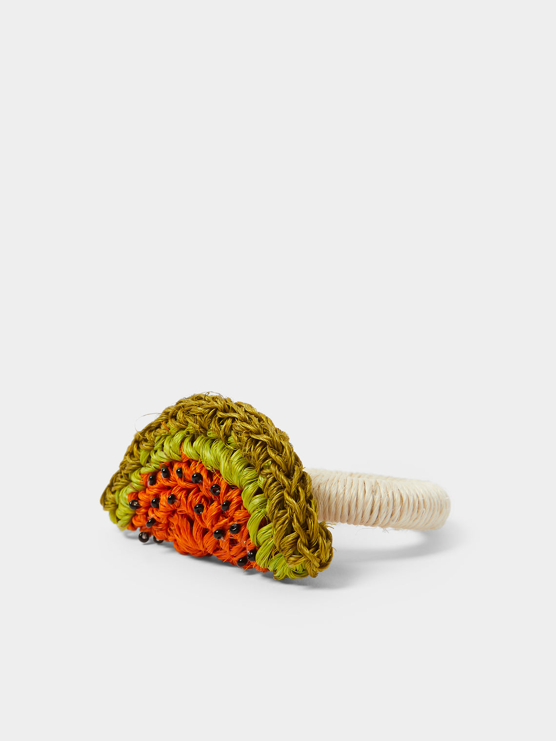 Artesanías del Atlántico - | Set of 4 | Fruits Handwoven Palm Napkin Rings - Multiple - ABASK