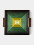 Kevin Stamper - Albers Wood Tray (19in/48cm) - Green - ABASK - 