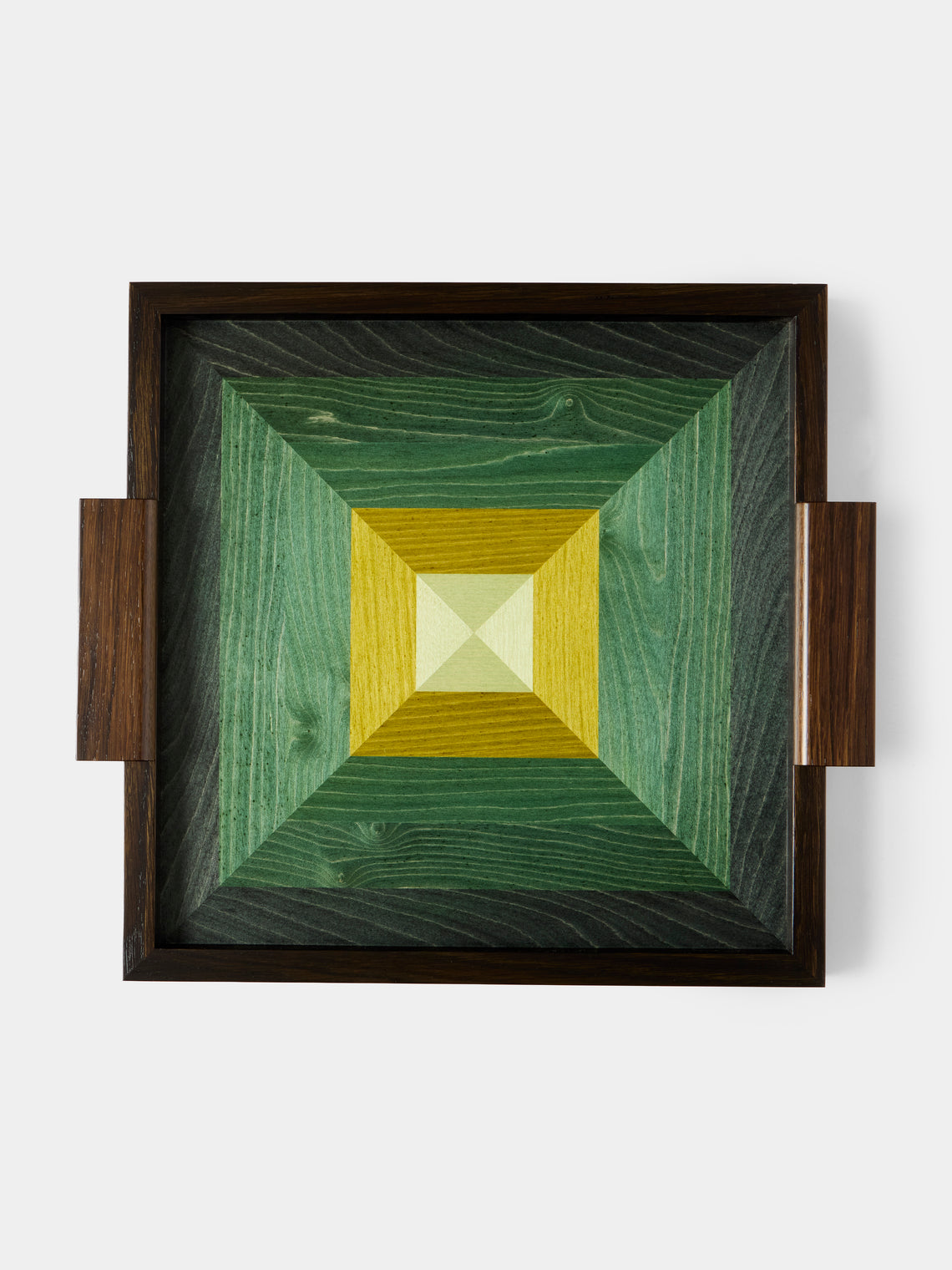 Kevin Stamper - Albers Wood Tray (19in/48cm) - Green - ABASK - 