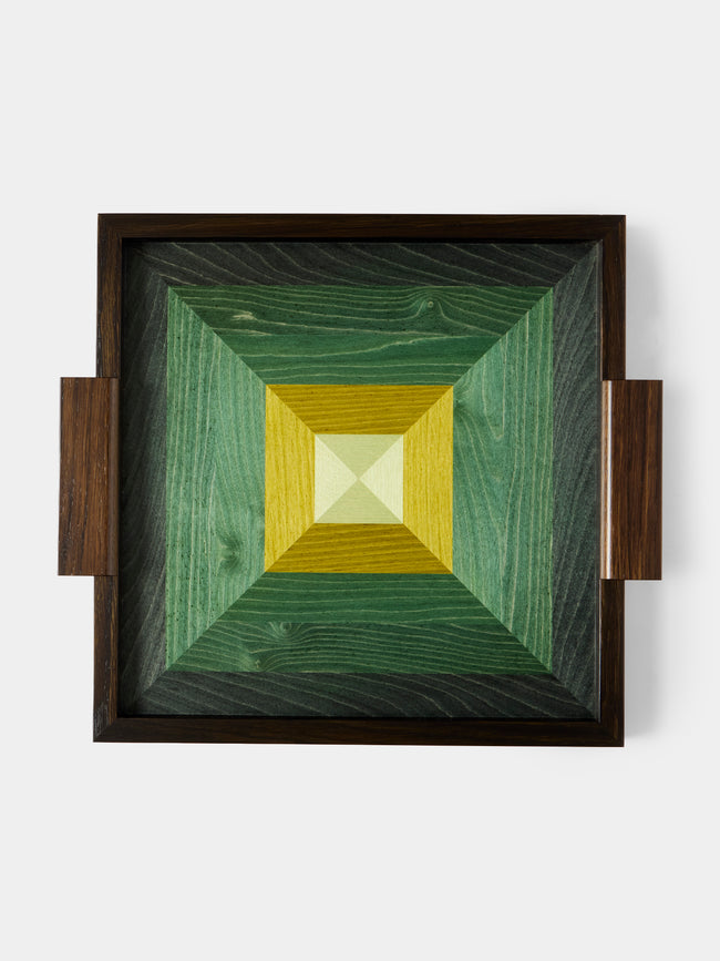 Kevin Stamper - Albers Wood Tray (19in/48cm) - Green - ABASK - 