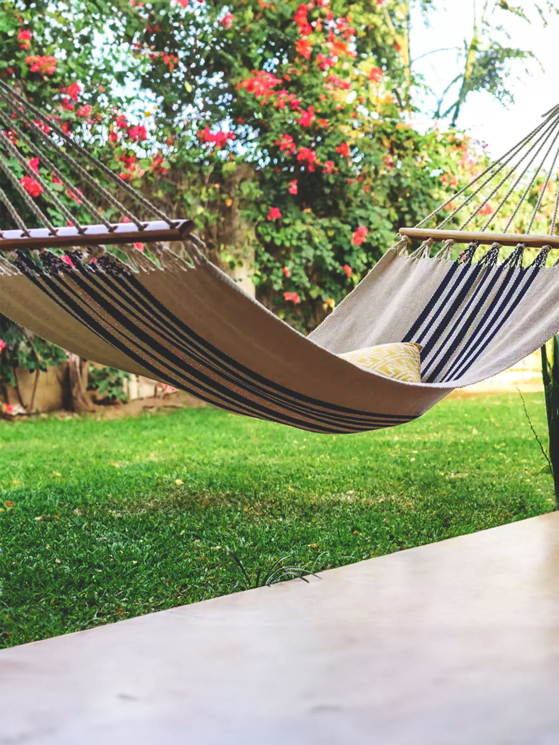 hängematte nicaragua Beige Triple Weave Handwoven Cotton King Hammock by Nicaragua Artisans