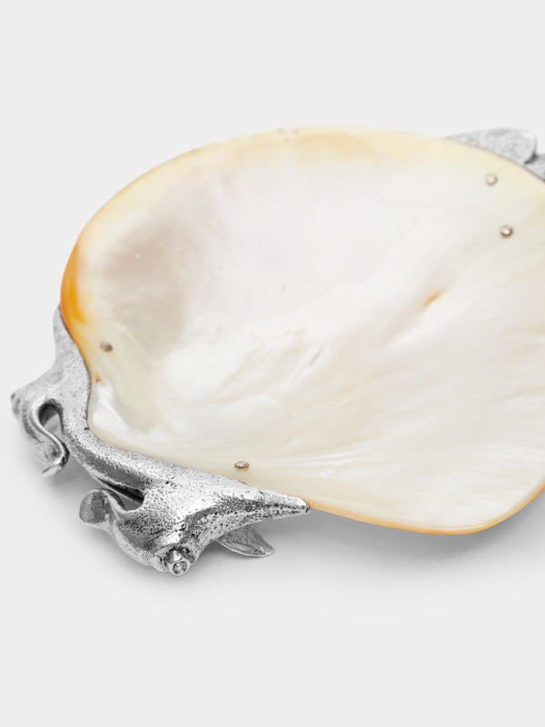 Objet Luxe - Silver-Plated and Mother-of-Pearl Caviar Dish -  - ABASK